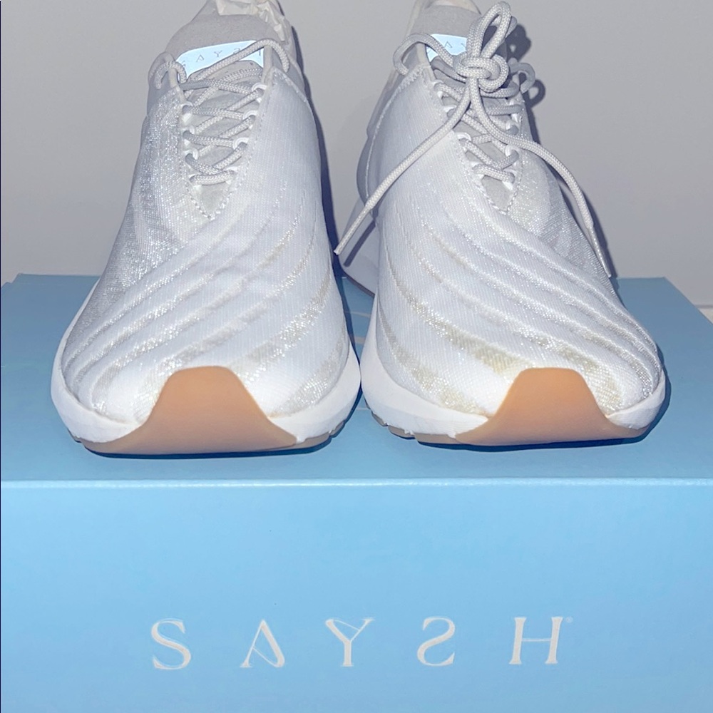 Saysh One by Allyson Felix White Sneaker | women’s size 10.5 (U.S.)